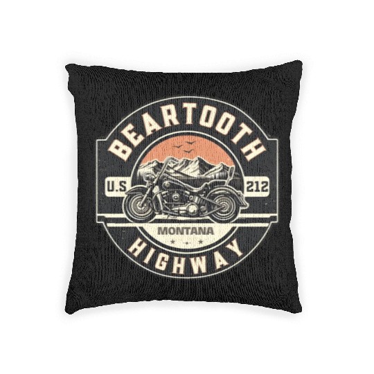 Beartooth Highway US 212 Woven Pillows