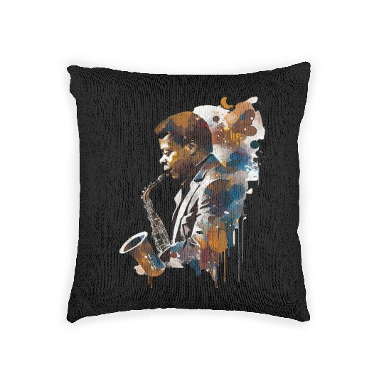 Wayne shorter graphic design Woven Pillows