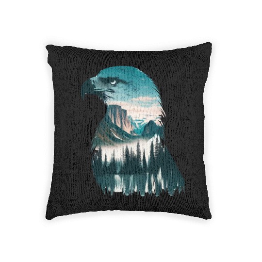 Nature in Eagle Pattern Woven Pillows
