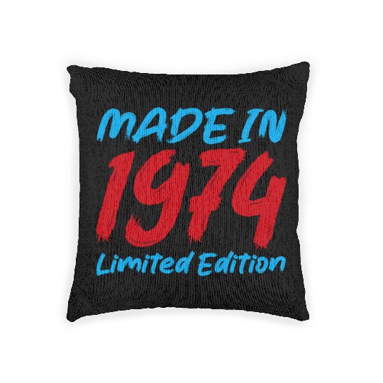 1970s Retro Color Block Woven Pillows Design 1974