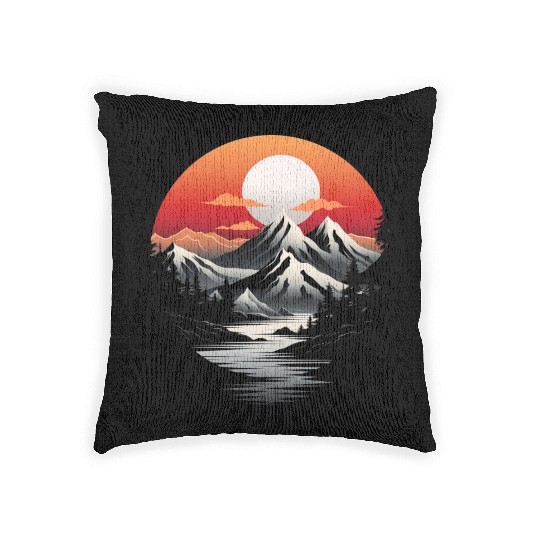 Mountain Glow Apparel: Sunrise Serenity Edition Woven Pillows