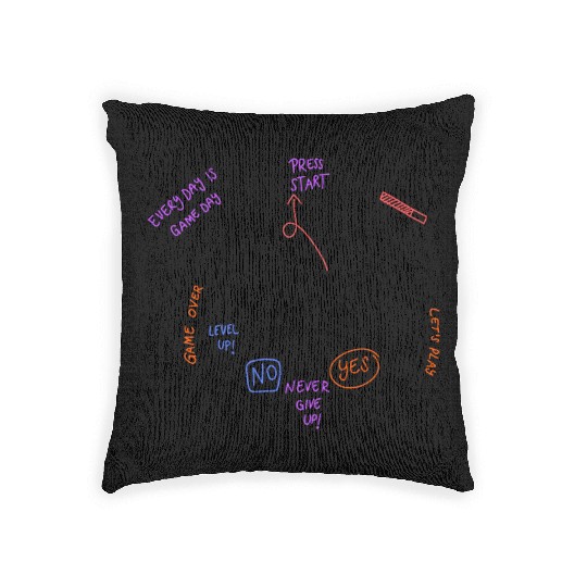 PlayStation Remote controller Black Woven Pillows
