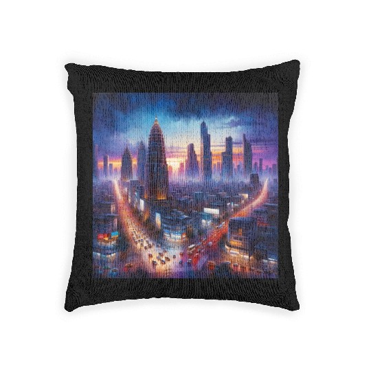 Urban Twilight Woven Pillows