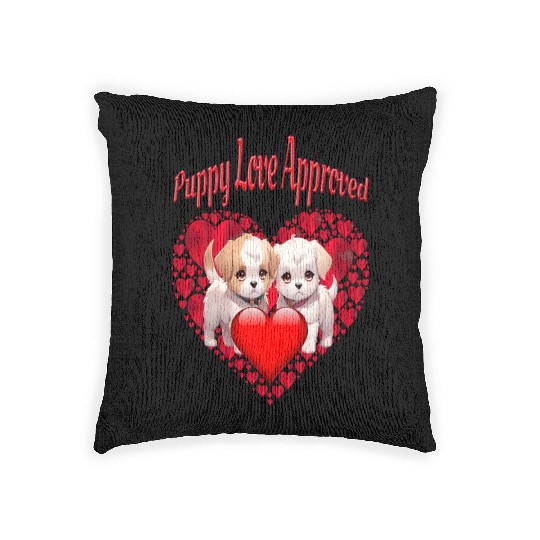 Puppy Love Approved Woven Pillows