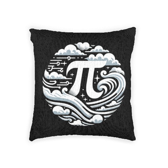 Funny Pi Day 2024 3,14 Pi Number Symbol Math Woven Pillows