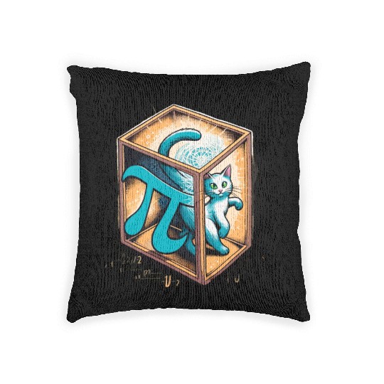 Funny Pi Day 2024 3,14 Pi Number Symbol Math Woven Pillows