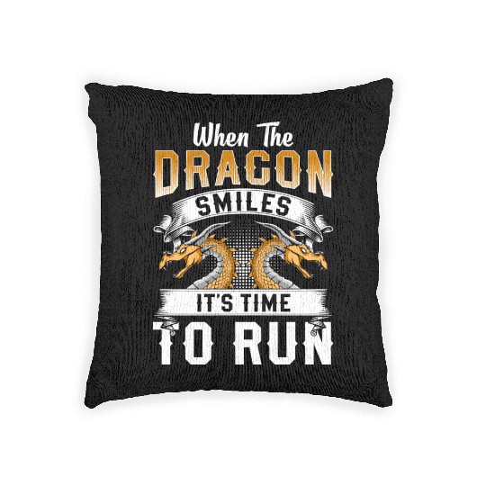 Dragon Mythical Creatures Flies Woven Pillows