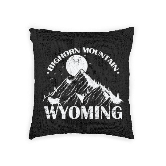 Bighorn Mountain Wyoming Montana USA Woven Pillows
