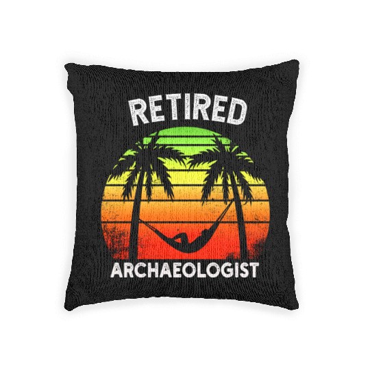 Twilight of Discovery: A Retired Archaeologist Woven Pillows