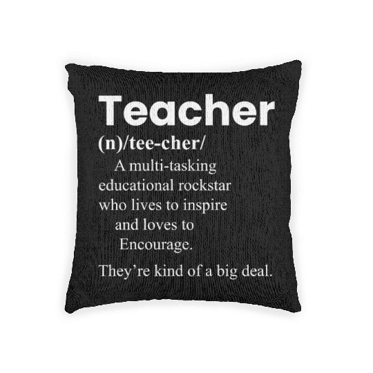 Teacher Definition Teacher Appreciation Woven Pillows