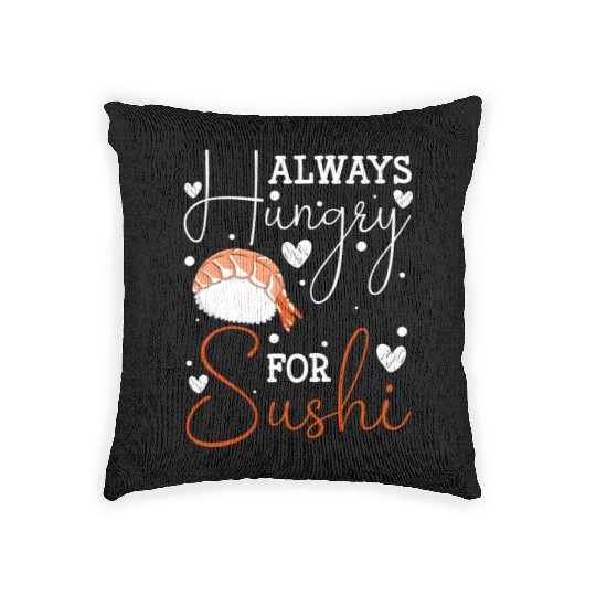 Japanese Fish Maki Cuisine Woven Pillows