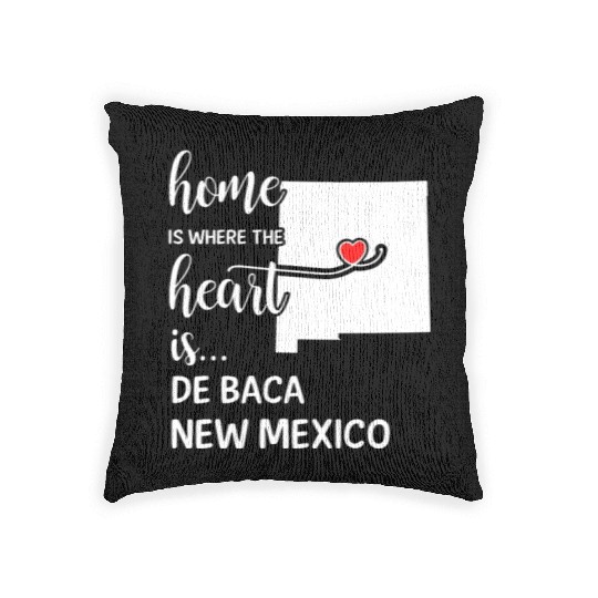 De Baca County New Mexico Is Where My Heart Is Woven Pillows