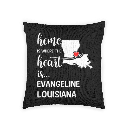 Evangeline County Louisiana Is Where My Heart Is Woven Pillows