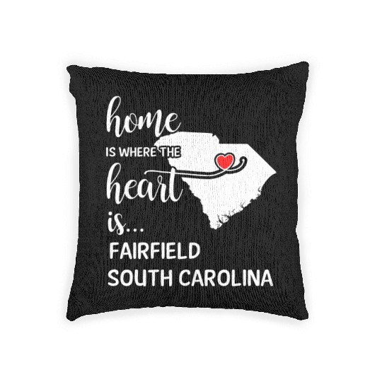 Fairfield County South Carolina Is Where My Heart Woven Pillows