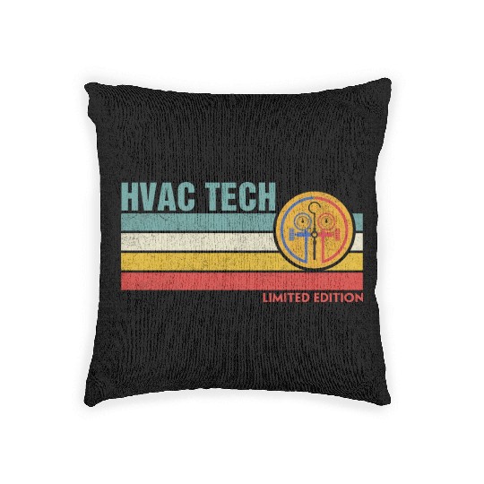 HVAC Technician Limited Edition Funny HVAC Mechani Woven Pillows