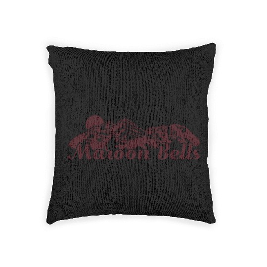 Maroon Bells Elk Mountains Colorado Woven Pillows