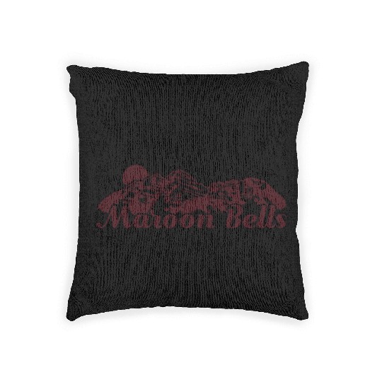 Maroon Bells Elk Mountains Colorado Woven Pillows