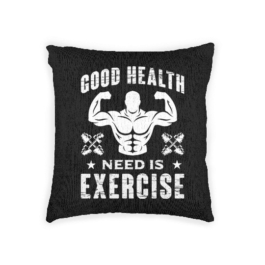 Good health need is exercise New Collection 2024 Woven Pillows