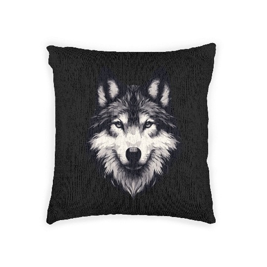 Mystic Alpha Wolf Woven Pillows