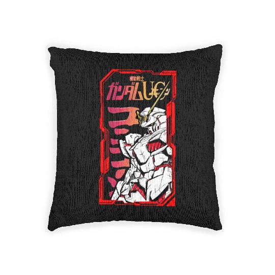 Gundam unicorn Woven Pillows