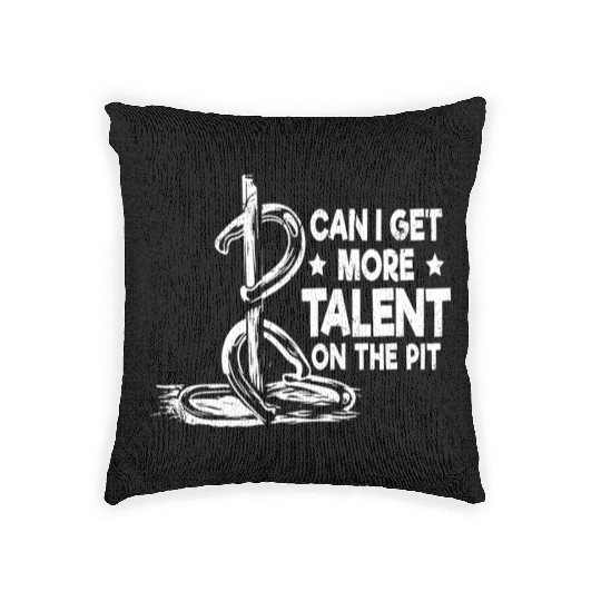 Funny Horseshoe Pitching Woven Pillows