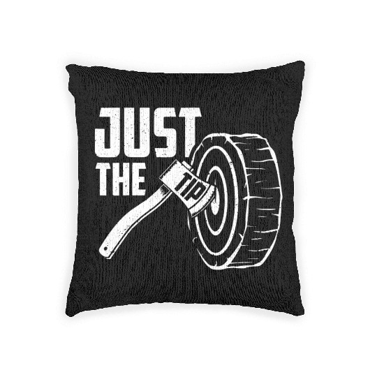 Axe Throwing Just The Tip Woven Pillows