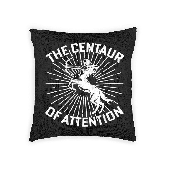Centaur of Attention History Teacher Woven Pillows