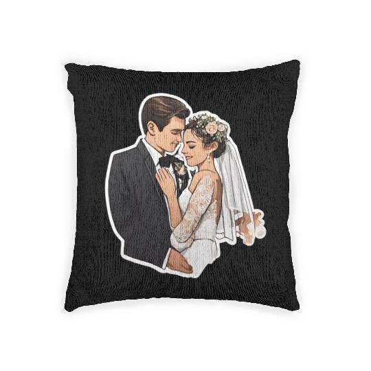 Flat Card Wedding Woven Pillows