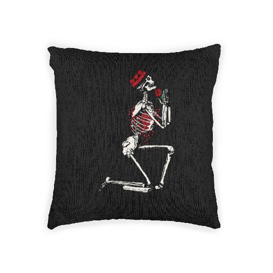 Skeleton Until Death Do Us Part Woven Pillows
