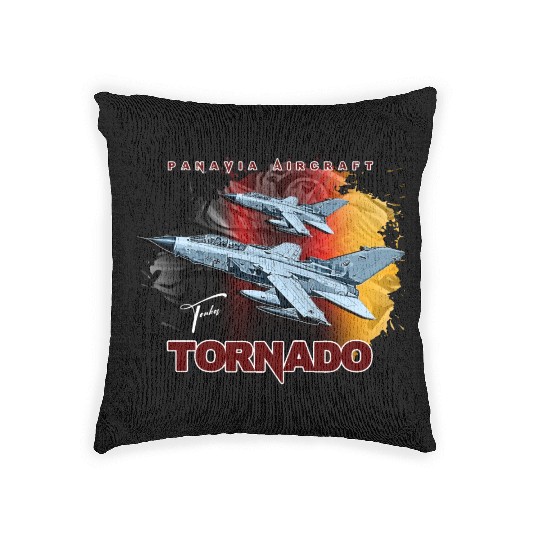 Panavia Tornado European Fighterjet Military Aircr Woven Pillows