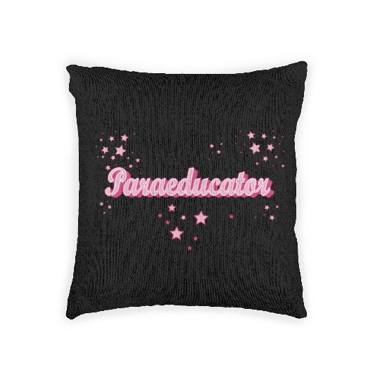 Mummy's work funny Mom Teacher Paraeducator Woven Pillows
