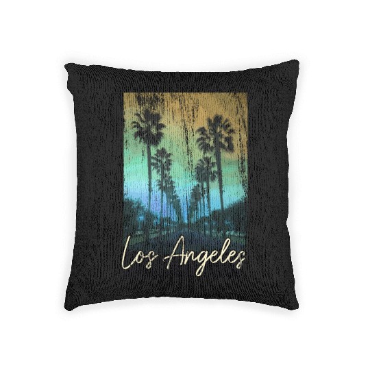 Los Angeles California LA Gift Woven Pillows
