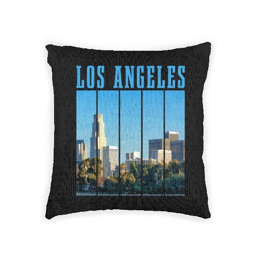 Los Angeles California LA Gift Woven Pillows