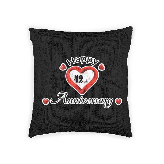 anniversary 42nd Woven Pillows