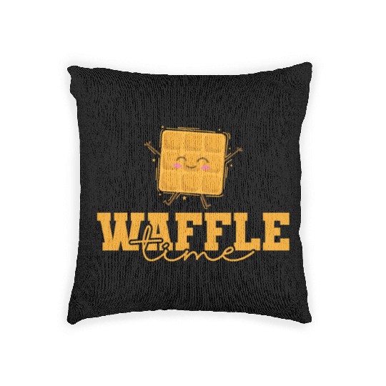 Waffle Time Favorite Food Woven Pillows