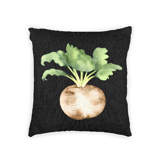 Fresh Turnip Woven Pillows