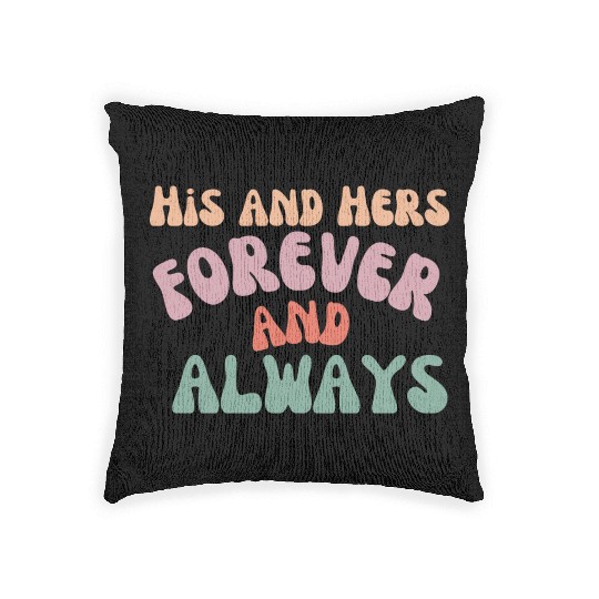 His and Hers Woven Pillows
