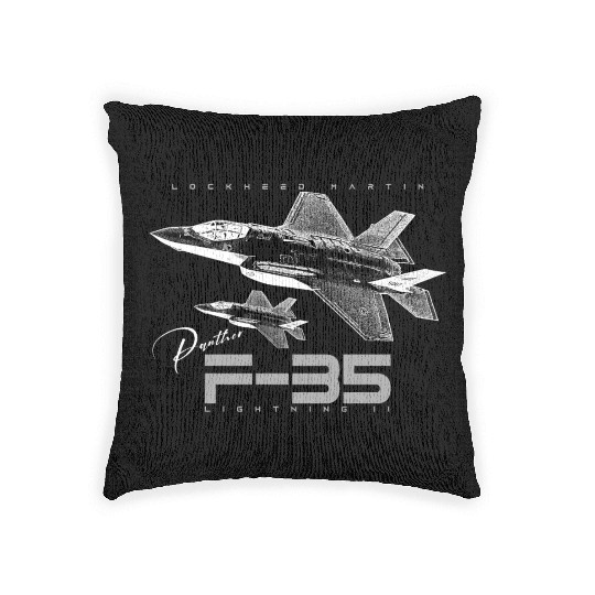 Lockheed Martin F-35 Lightning II Woven Pillows