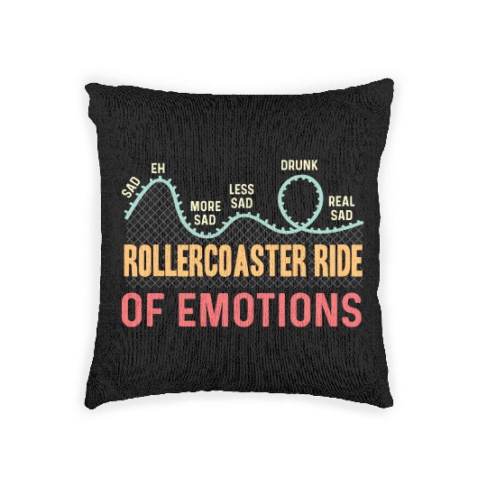 Ride of Emotions Fearless or Brave Gift Woven Pillows