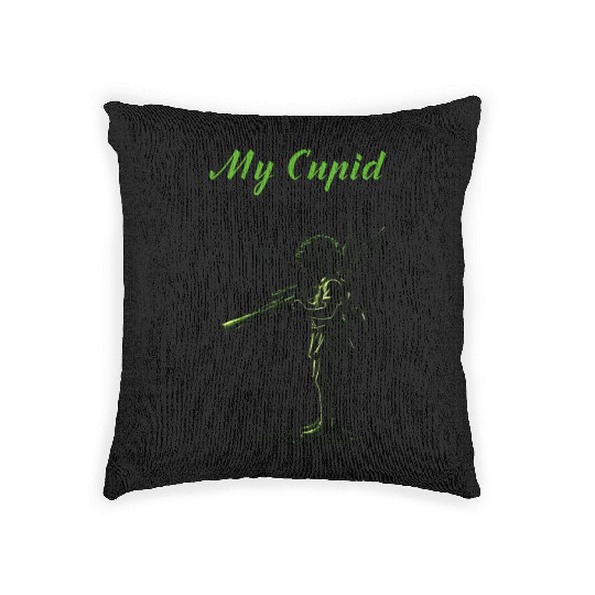 February 14, my cupid today. Woven Pillows
