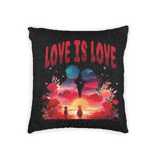 LOVE IS LOVE Woven Pillows