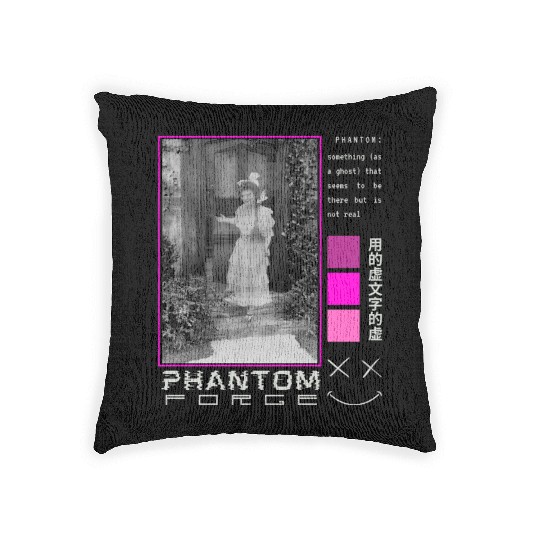 Phantom Forge Ghost Girl Woven Pillows