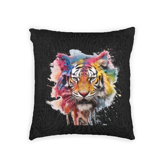 Grafitti Tiger Woven Pillows