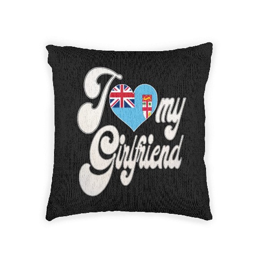 FijiI Love My Fijian Girlfriend Woven Pillows