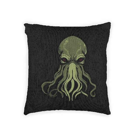 Cthulhu! The Stars are finally right! Woven Pillows