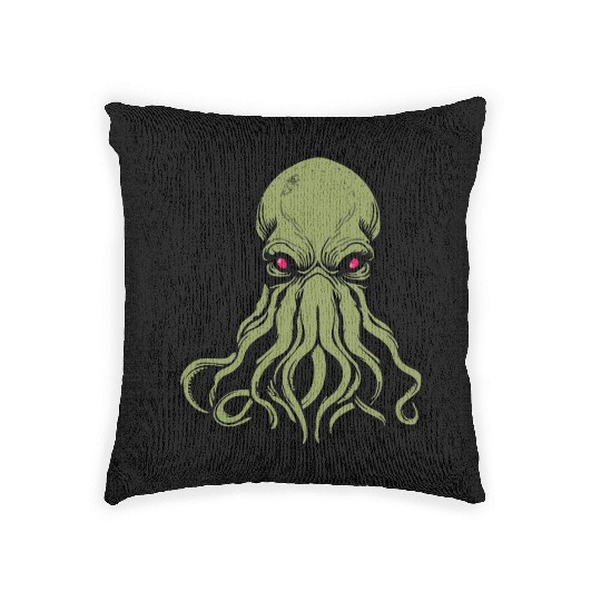 Cthulhu! The Stars are finally right! Woven Pillows