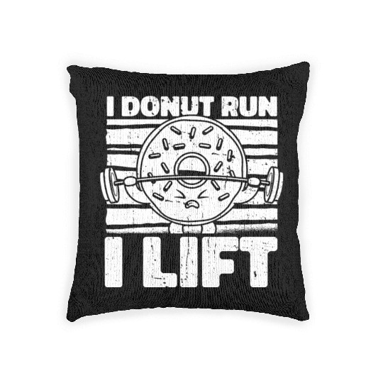 Fitness Donut Funny Donut Gym Woven Pillows