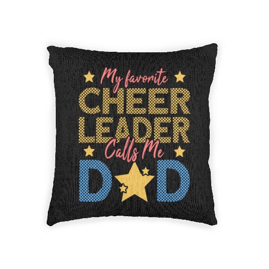 Cheerleader Dad Woven Pillows