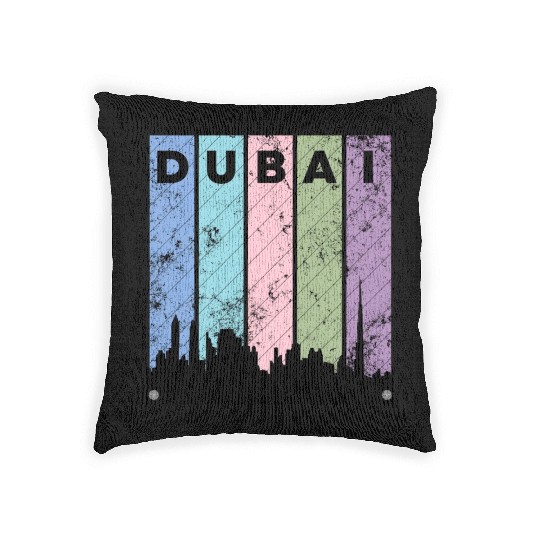 Dubai Love City Woven Pillows