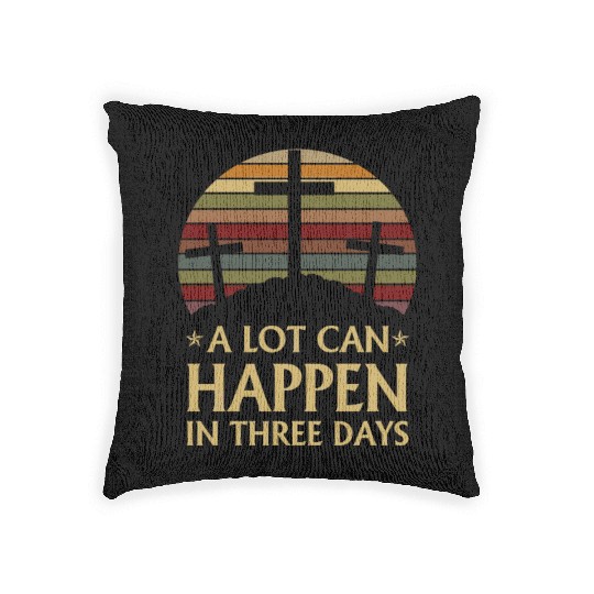 A Lot Can Happen In Three Days Woven Pillows